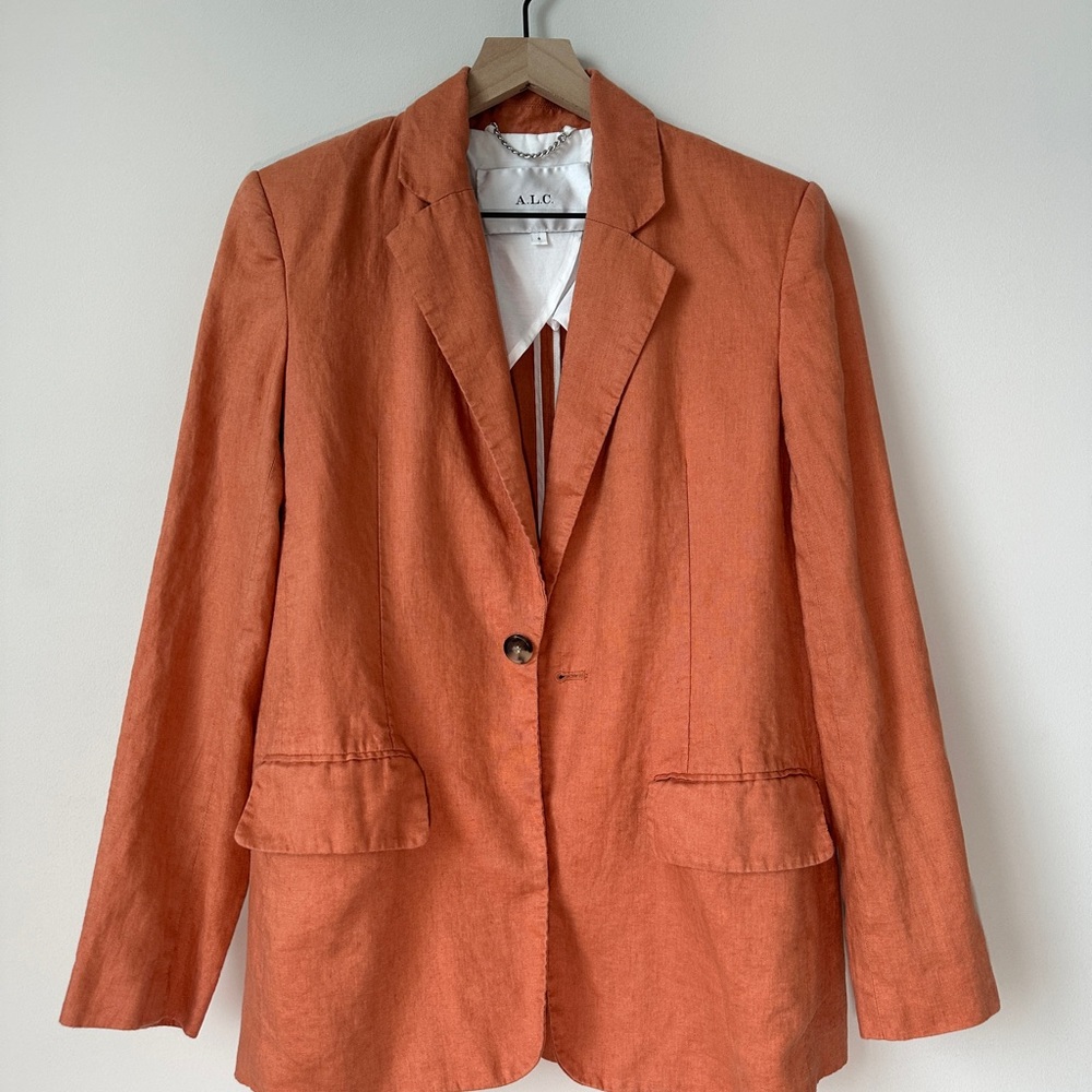 A.L.C. Linen Tailored Blazer